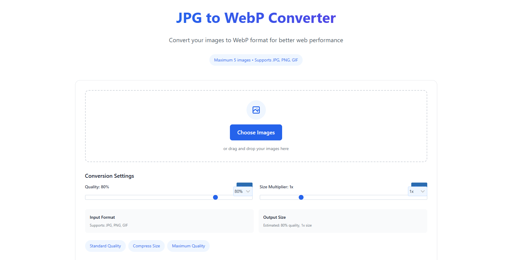 JPG에서 Webp Converter로 - 무료 벌크 이미지 변환기 미디어 1