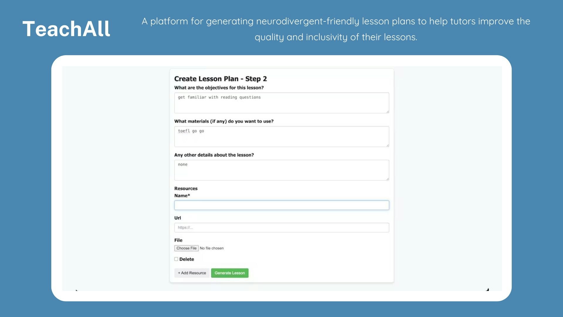 TeachAII - Screenshot 5 showing product features and functionality