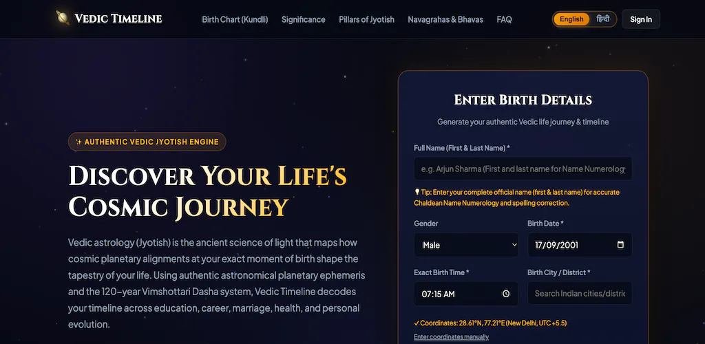 Vedic Timeline — Astrology & Numerology gallery image