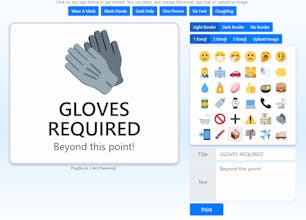 Printable Covid Sign Maker gallery image