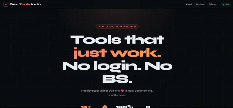 DevToolsIndia screenshot 1