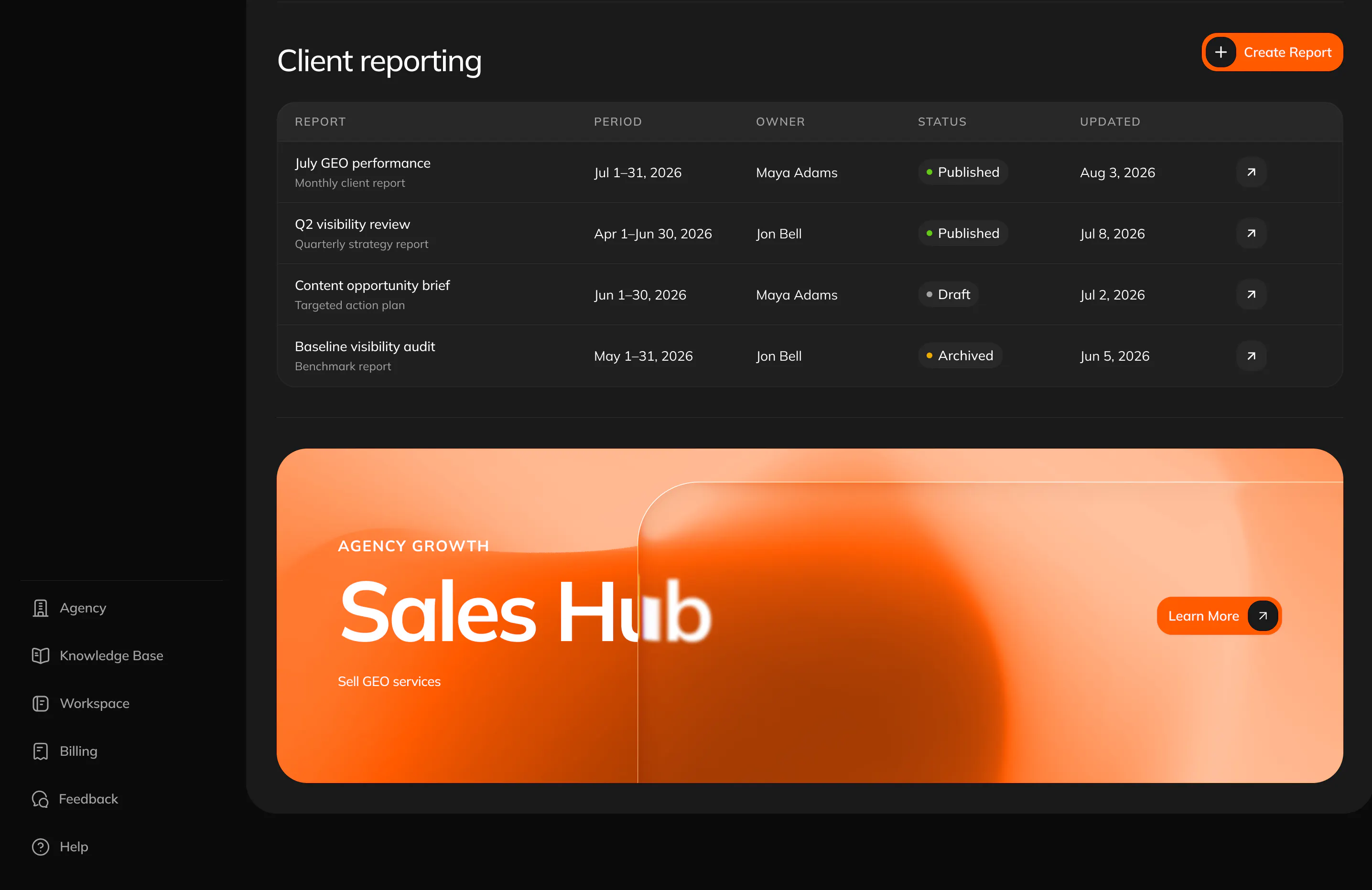 SixWings: White-label GEO for Agencies gallery image