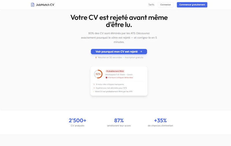 JobMatch CV screenshot 1