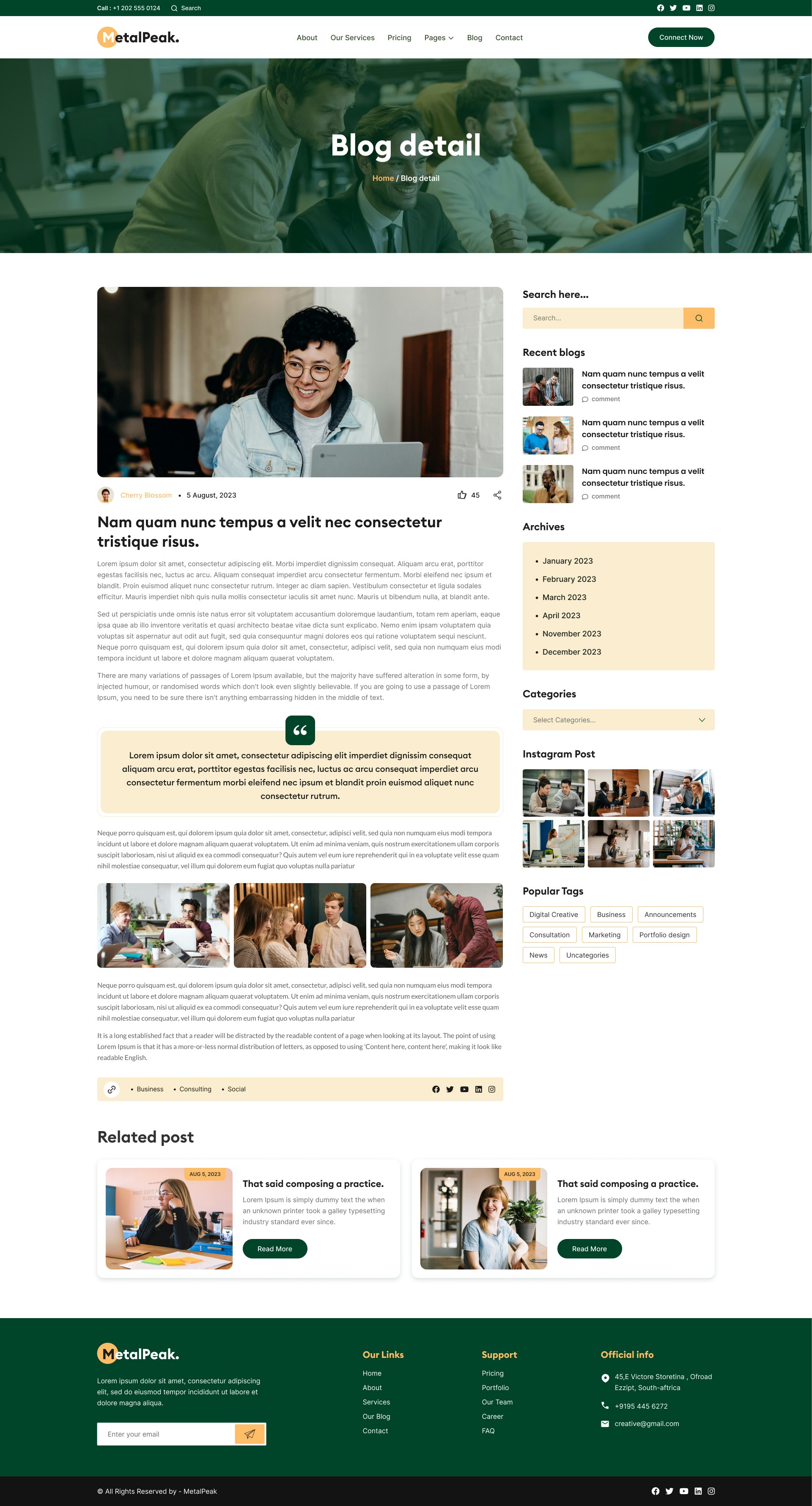 MetalPeak: قالب HTML لوكالات تكنولوجيا المعلومات media 22
