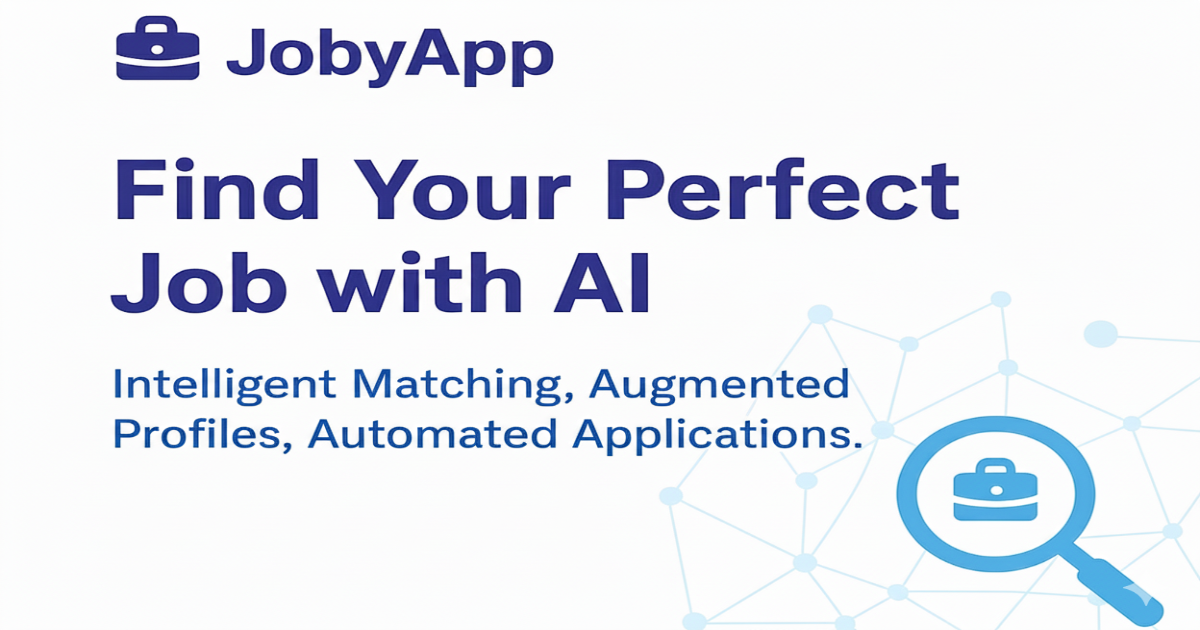 JobyApp - Main product screenshot demonstrating key features and user interface