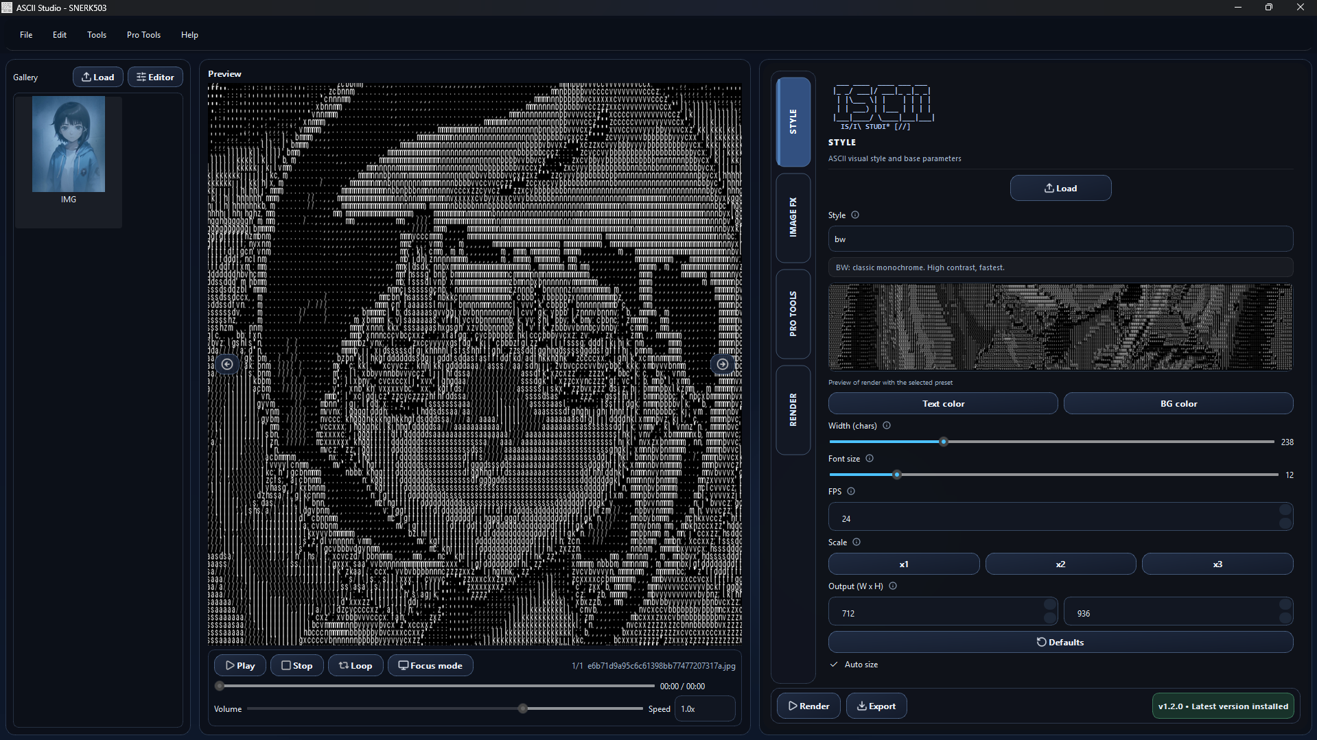 ASCII studio - Screenshot 2 showing product features and functionality