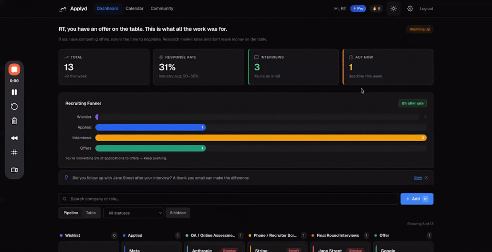 Applyd screenshot 1 (video preview)