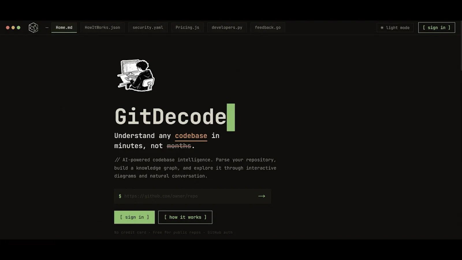 GitDecode screenshot 1 (video preview)