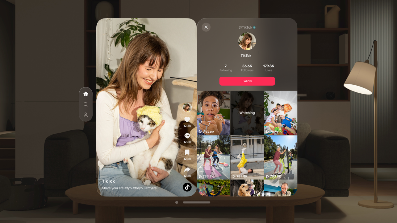 Tiktok pour Vision Pro media 3