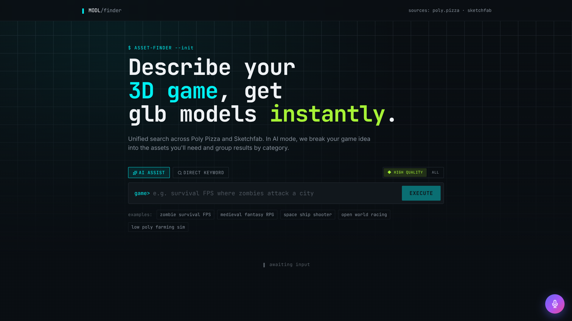 MODL // 3D asset finder for game devs gallery image