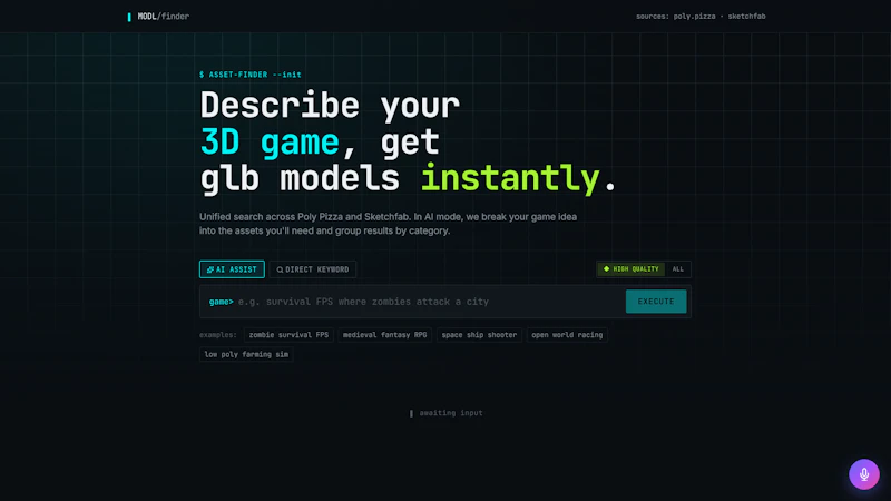 MODL // 3D asset finder for game devs screenshot 2