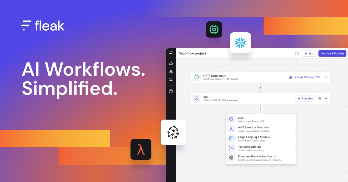 startuptile Fleak AI Workflows-Build serverless APIs in minutes