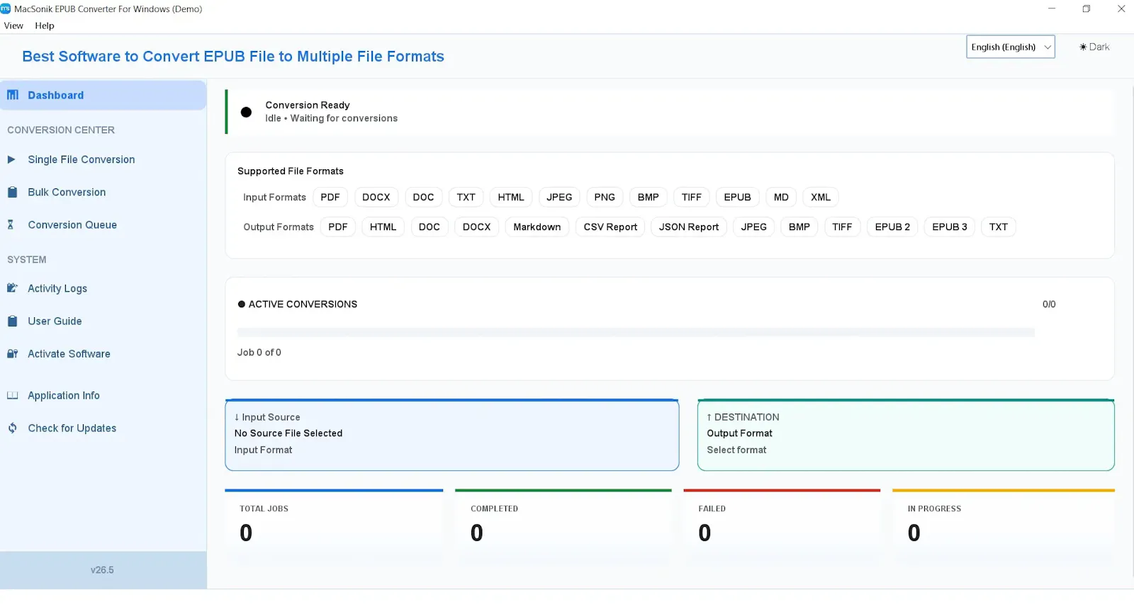 MacSonik EPUB Converter screenshot 1