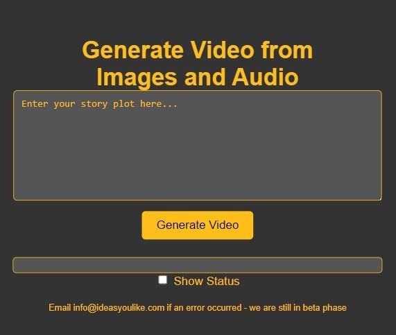 Aufforderung zum Video - Geben Sie eine Eingabeaufforderung ein und erhalten Sie ein benutzerdefiniertes herunterladbares Video. Medien 4
