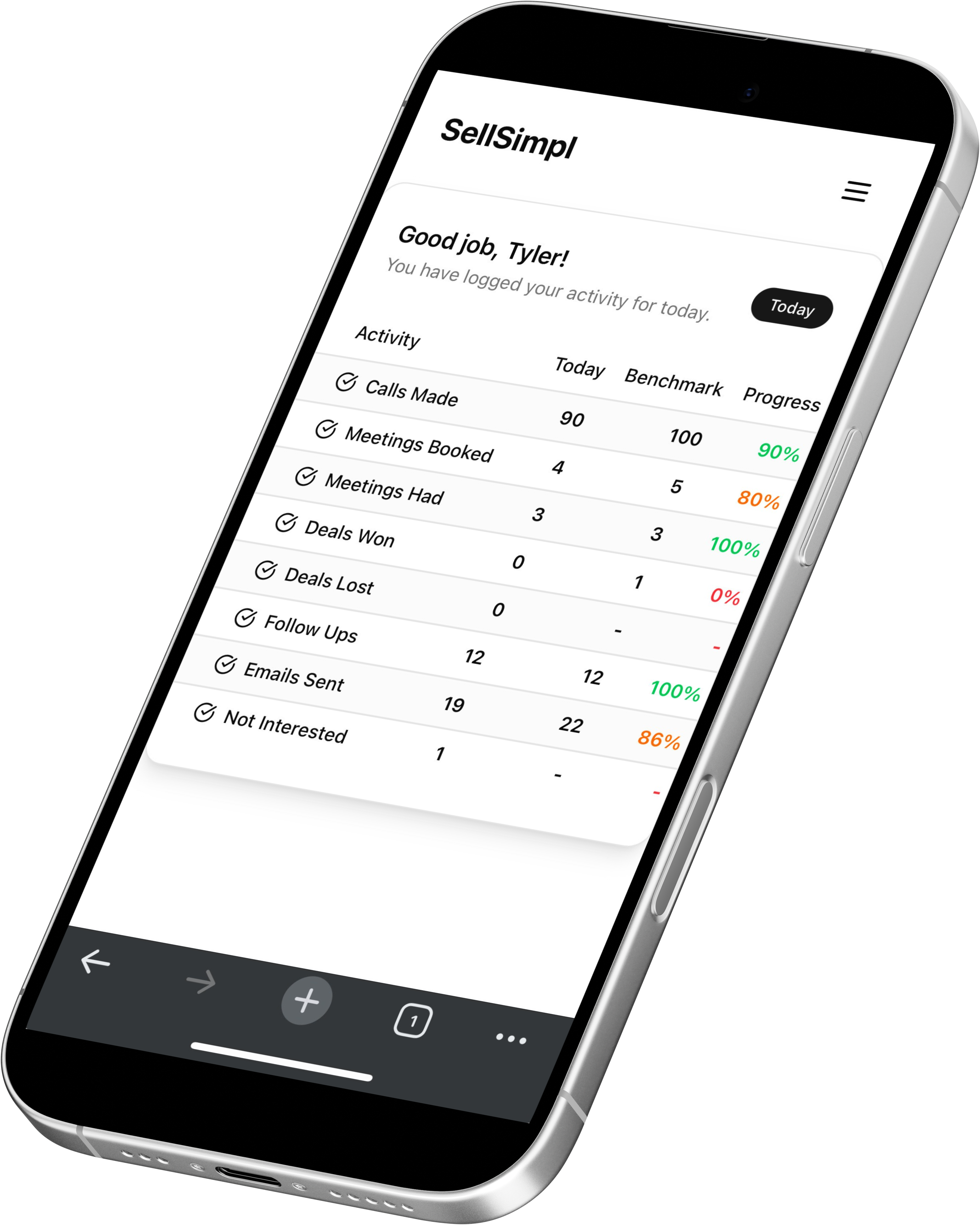 SellSimpl - The lightweight sales app