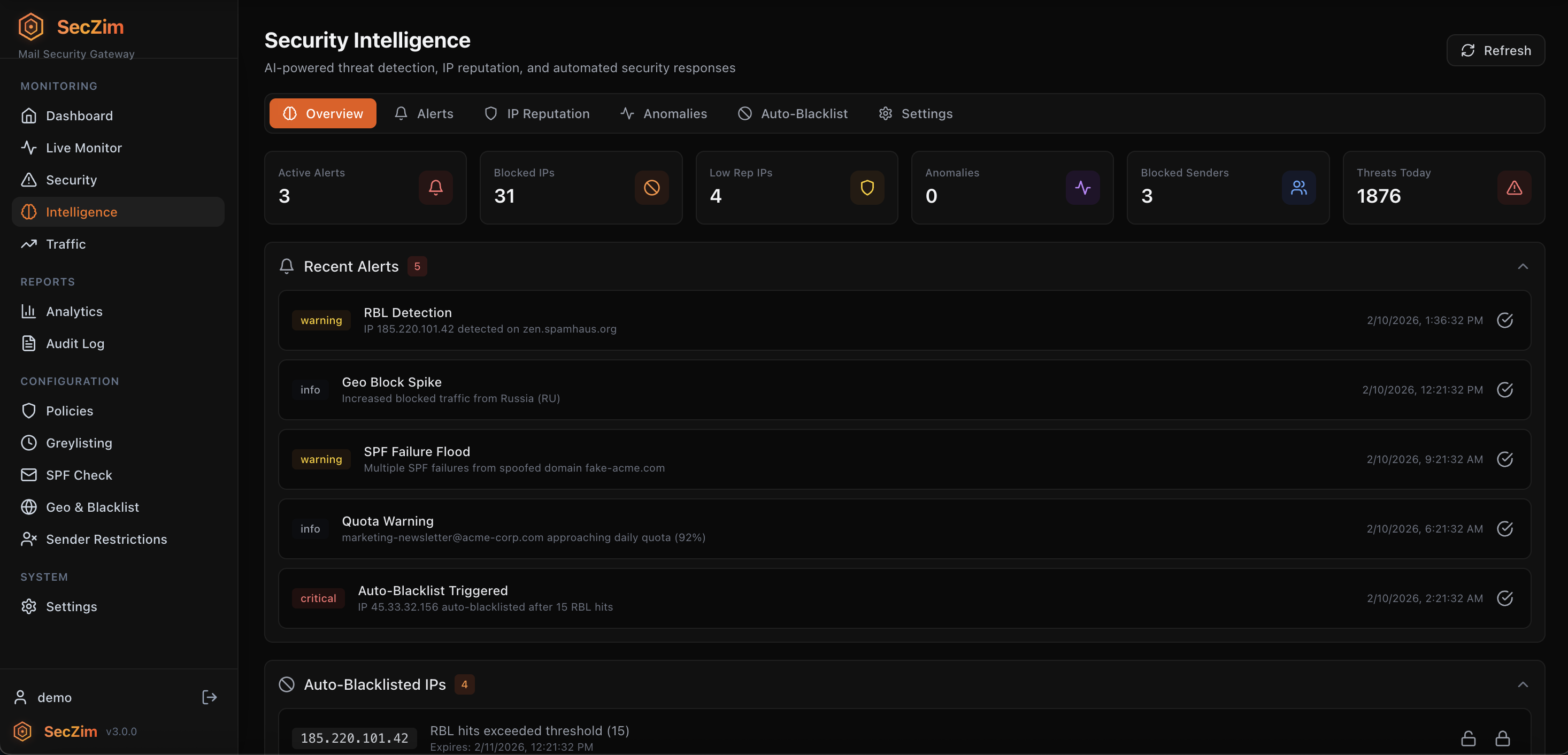 SecZim - Screenshot 3 showing product features and functionality