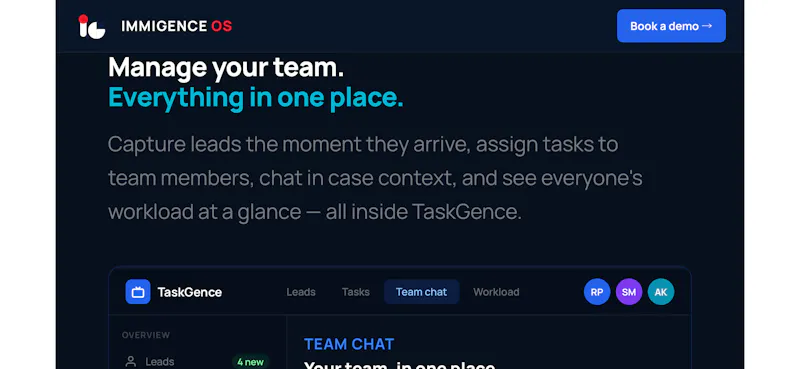Immigence OS screenshot 3