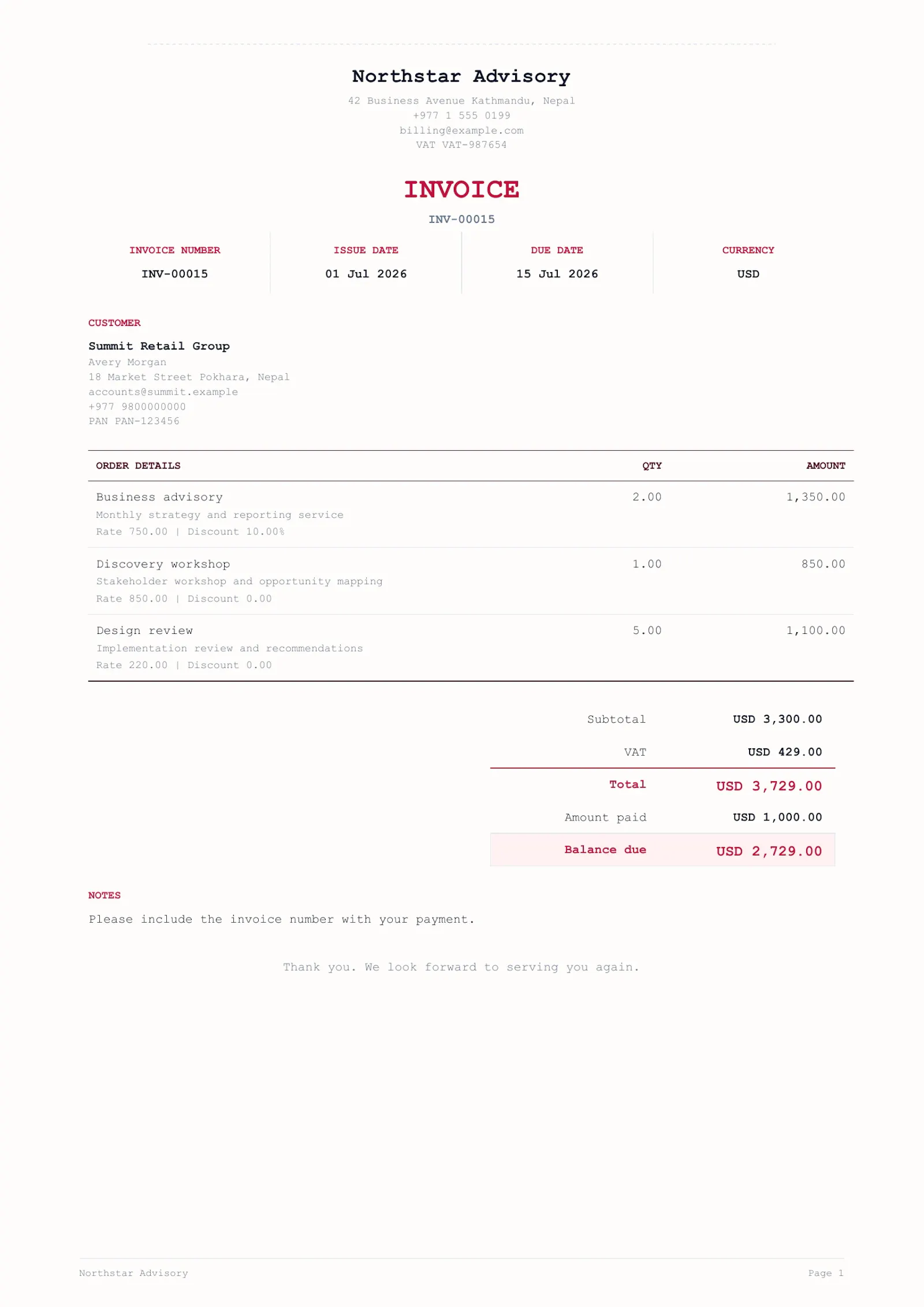 Invoday screenshot 1