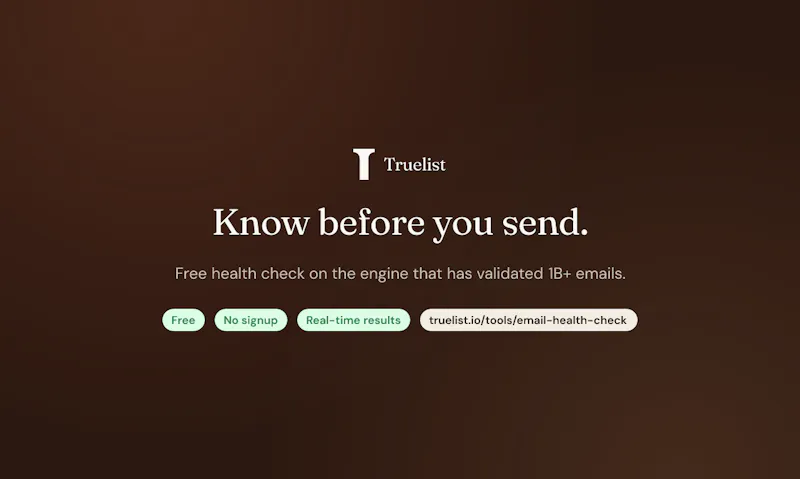 Email Health Check by Truelist screenshot 4