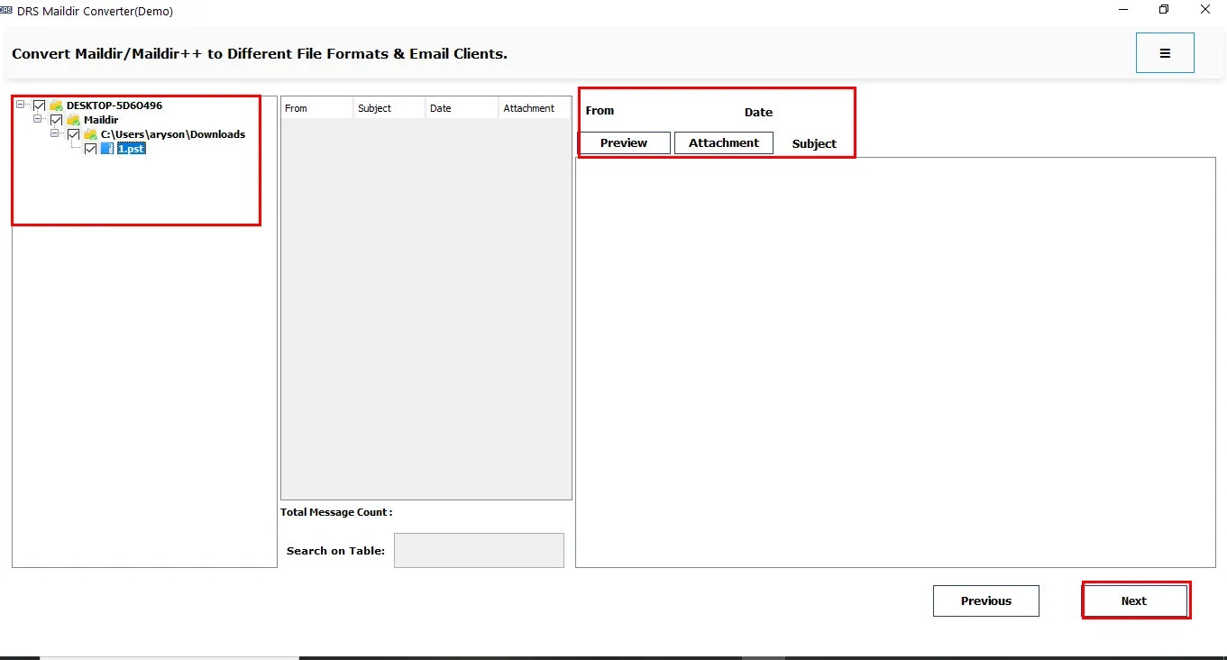 Média Convertisseur DRS Softech Maildir - Convertir et migrer les fichiers Maildir avec précision et facilité 2