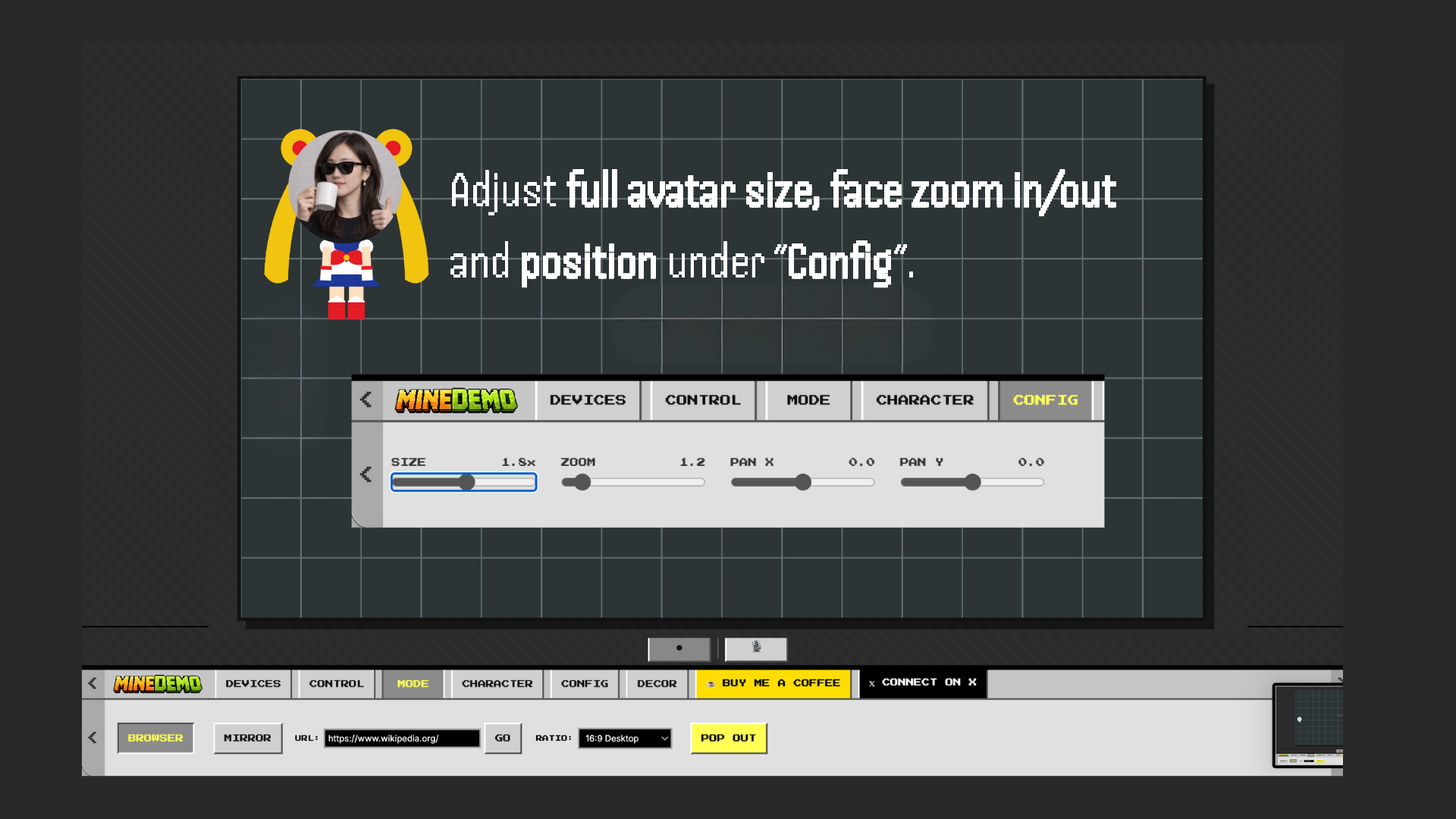 MineDemo - Screenshot 2 showing product features and functionality