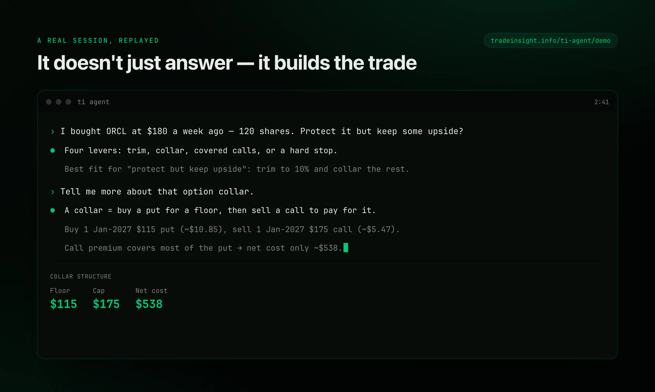 ti — AI Agent for Quants & Traders gallery image