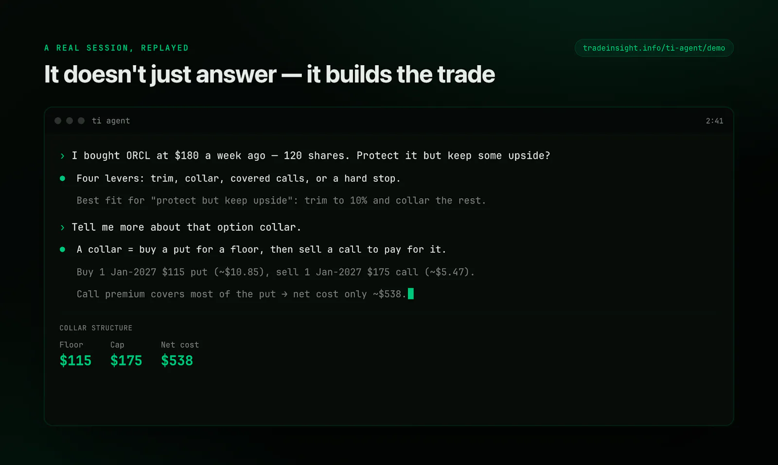 ti — AI Agent for Quants & Traders screenshot 2