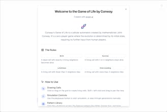 Conway's Game of Life with AI gallery image