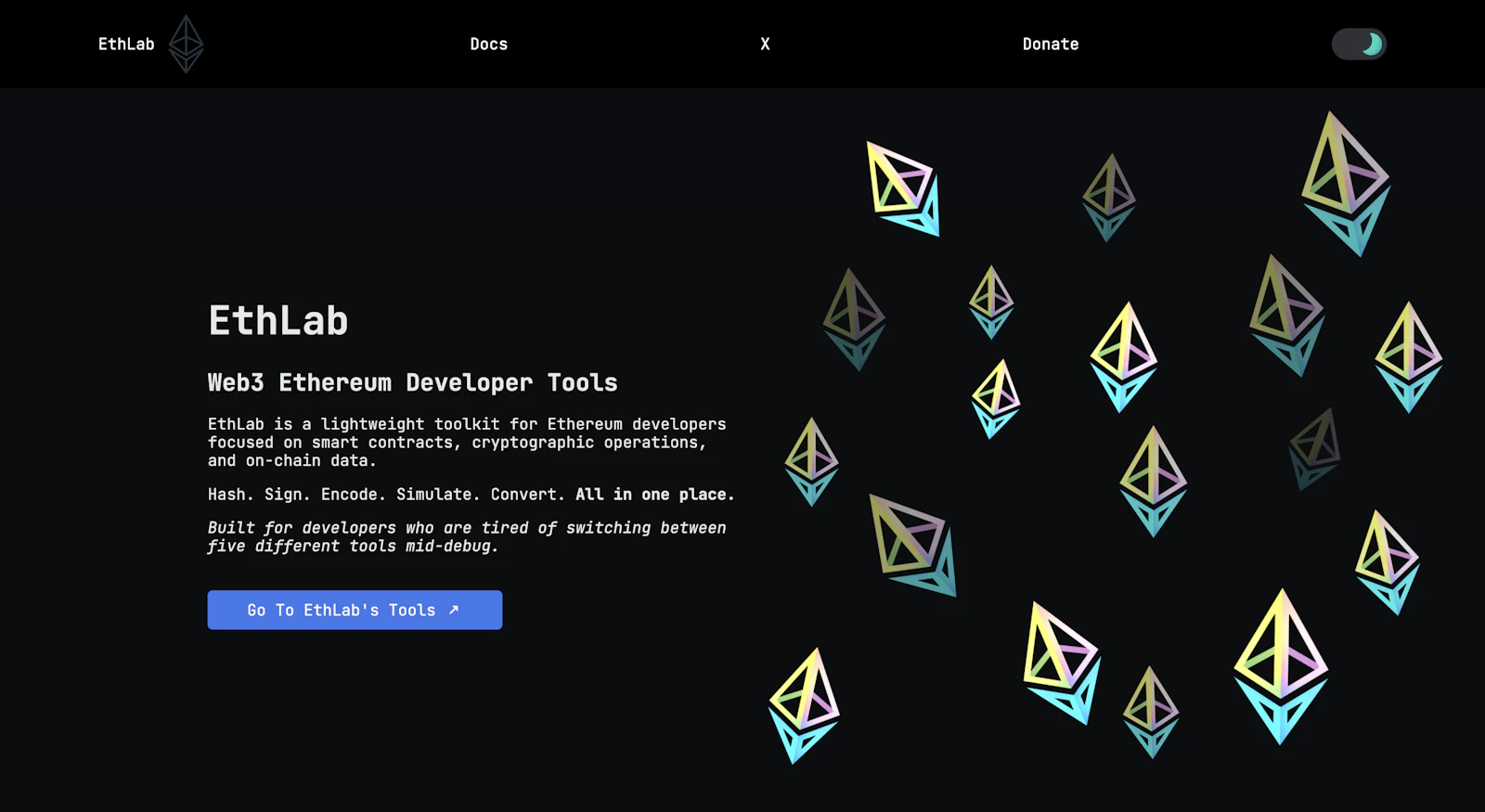 EthLab screenshot 2