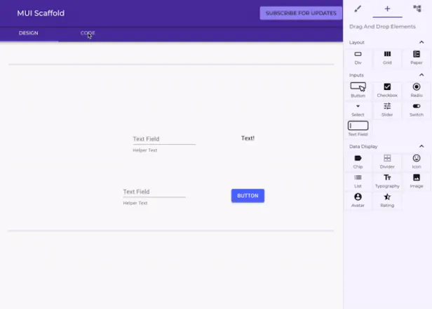 Open Source React Material UI Builder gallery image