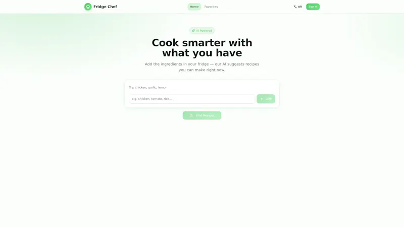 Fridge Chef screenshot 1