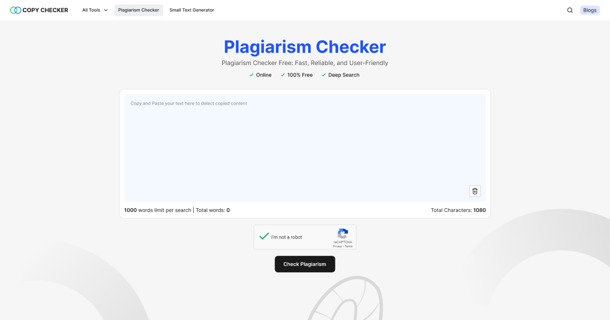 CopyChecker - 100％免費的pla竊檢查器在線工具 media 1