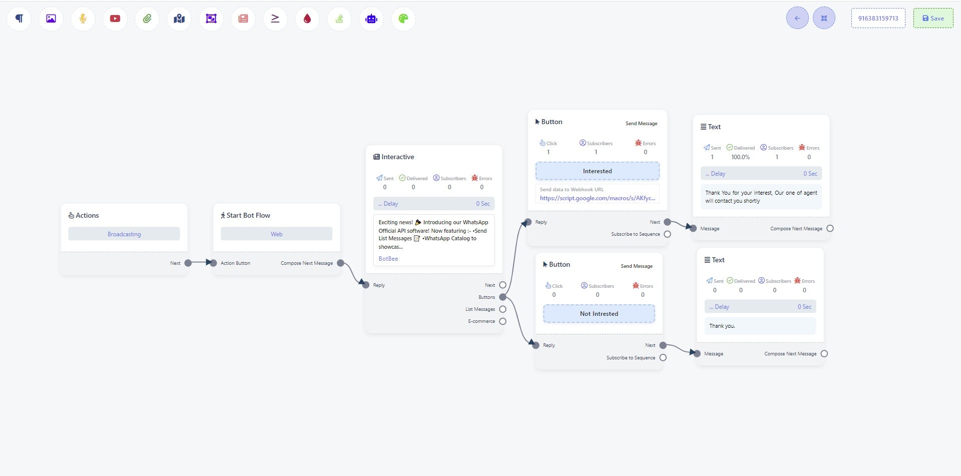 Botbee - WhatsApp officiële API Chatbot Builder en Automation media 5