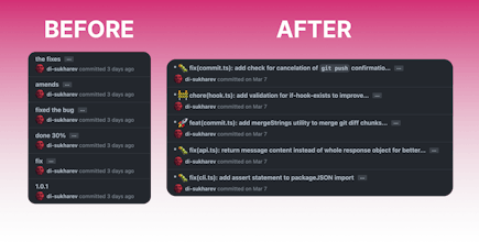 OpenCommit v3: git commit messages by AI gallery image