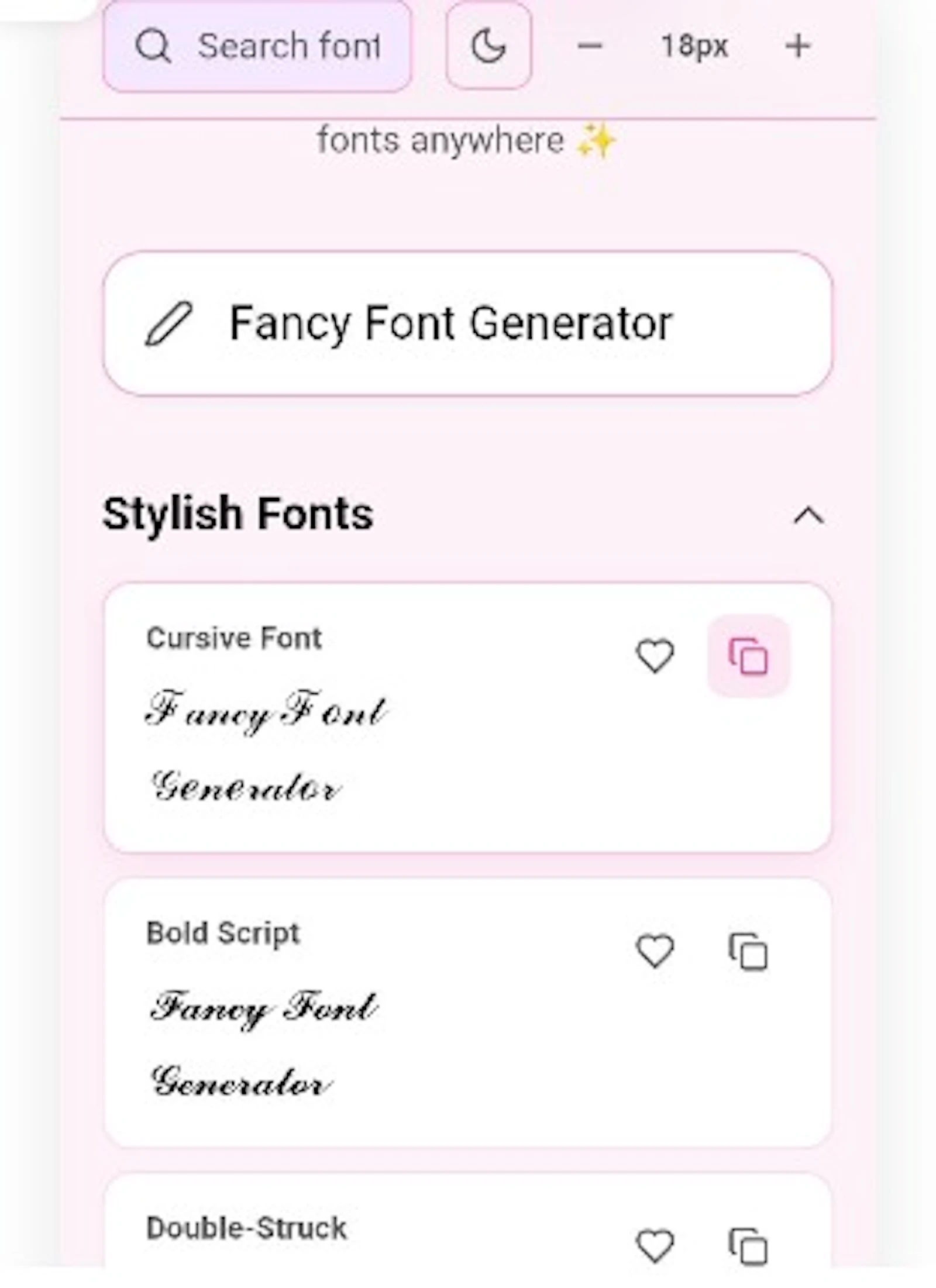 Font Generator screenshot 2