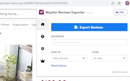 Wayfair Reviews Exporter | Images media 2