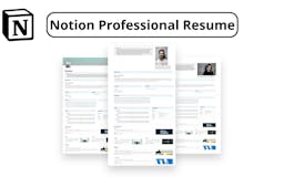 Notion Professional Resume media 1