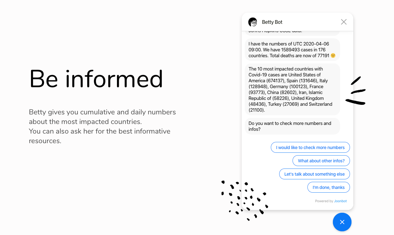 Betty Bot fighting Covid-19 gallery image