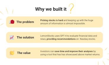 Illustration de la technologie GPT-4 - Une image représentant la technologie avancée utilisée par Lemonstocks pour analyser les données financières et les actualités commerciales afin de fournir des recommandations d&rsquo;investissement.