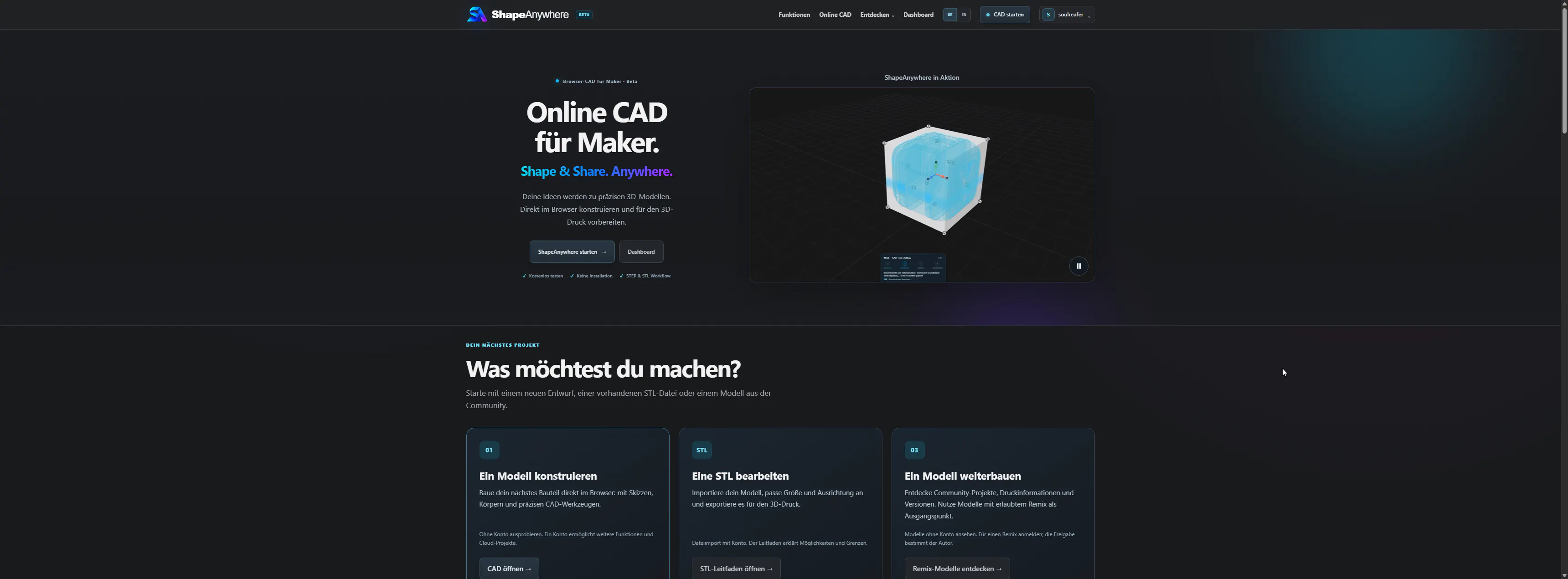ShapeAnywhere - Online CAD gallery image