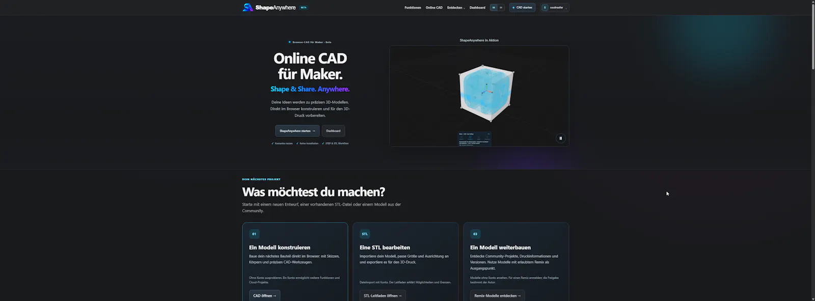 ShapeAnywhere - Online CAD screenshot 3
