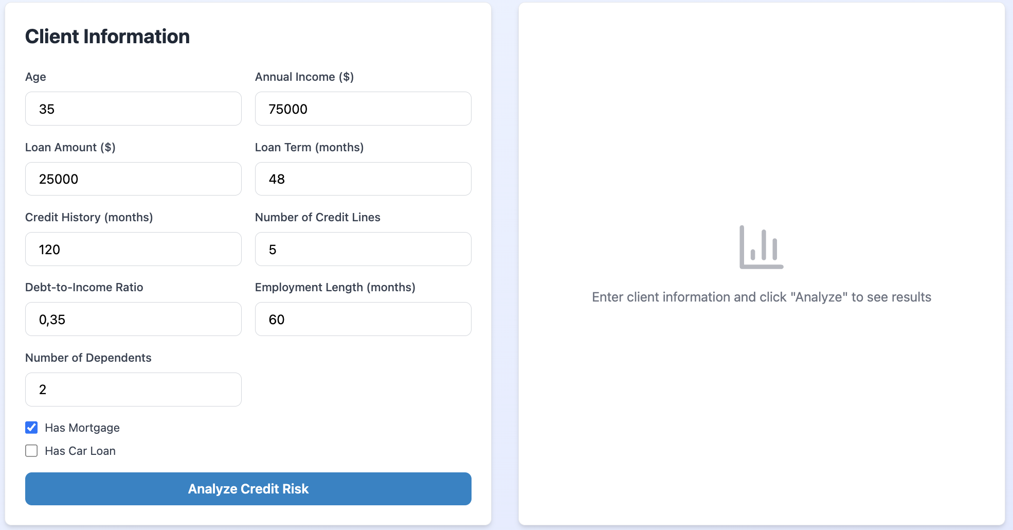 AI credit risk analyser gallery image