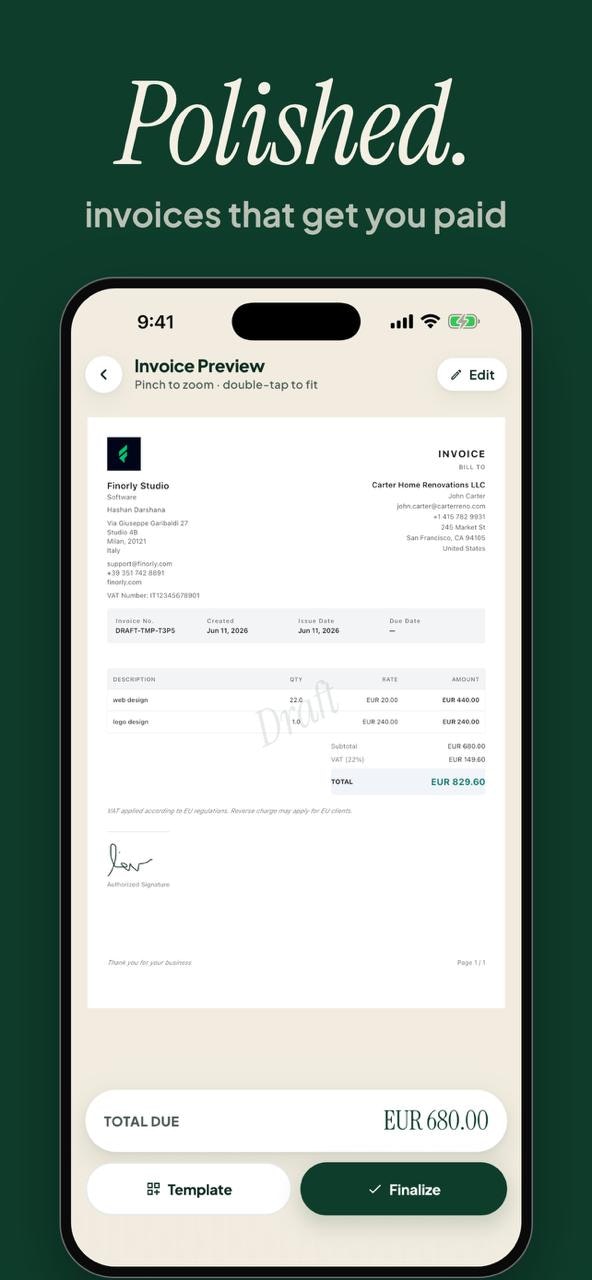 Finorly Invoice gallery image