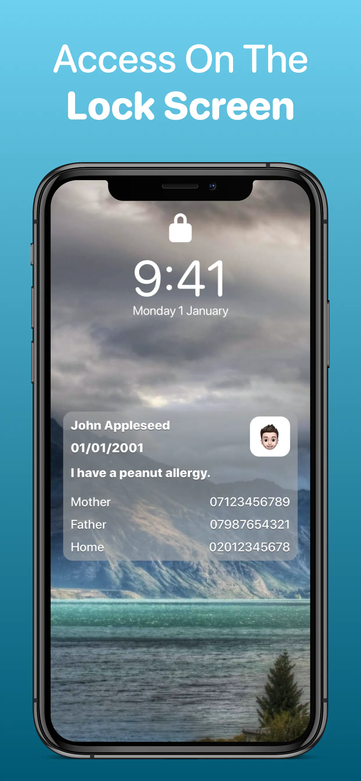 MediCall (6.0) - Lock Screen Medical ID gallery image