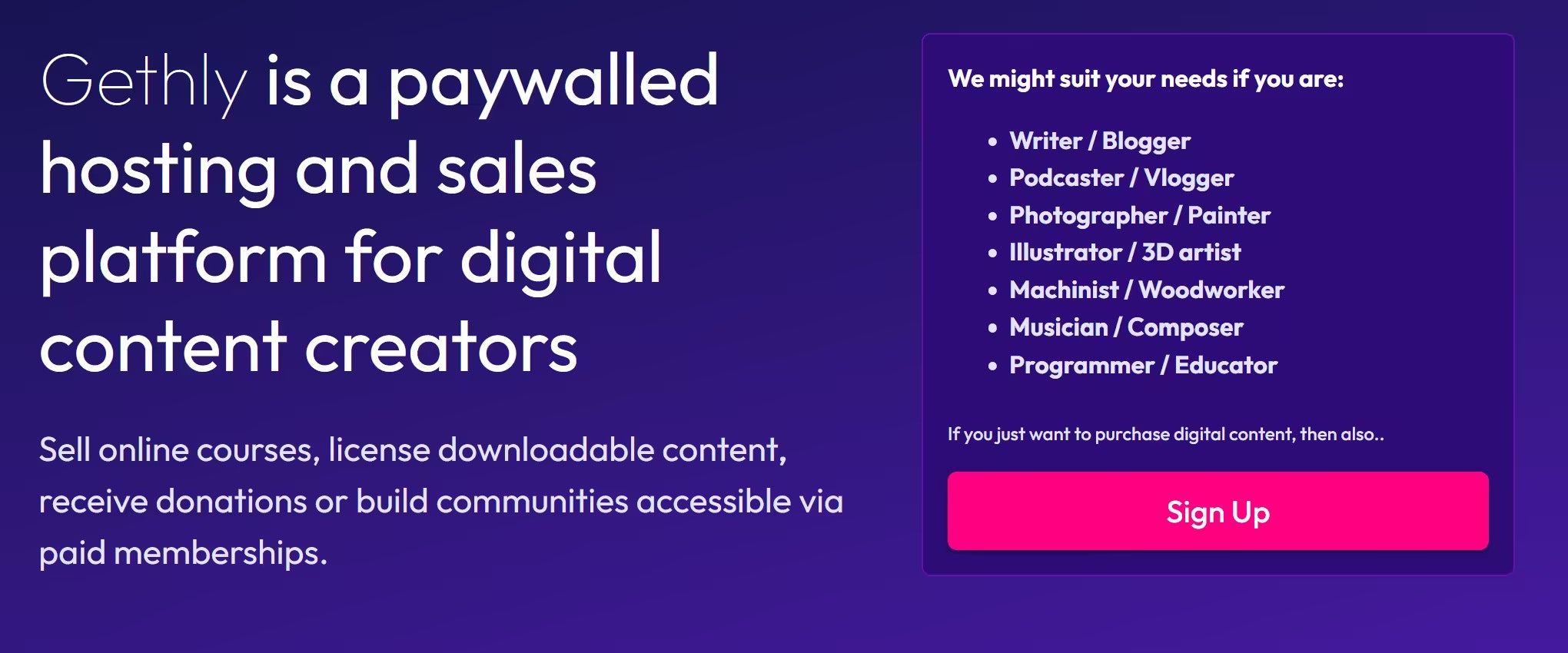 Gethly - Main product screenshot demonstrating key features and user interface