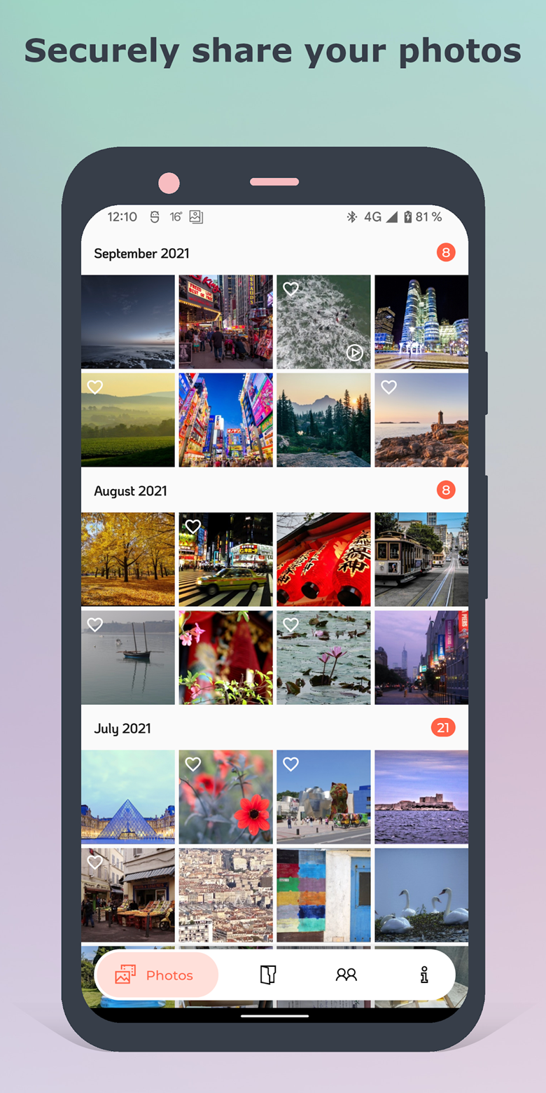 Poltreder: share photos, videos securely gallery image