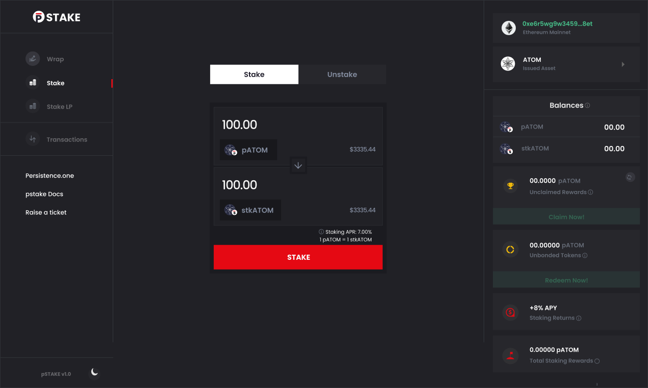 pStake Finance gallery image