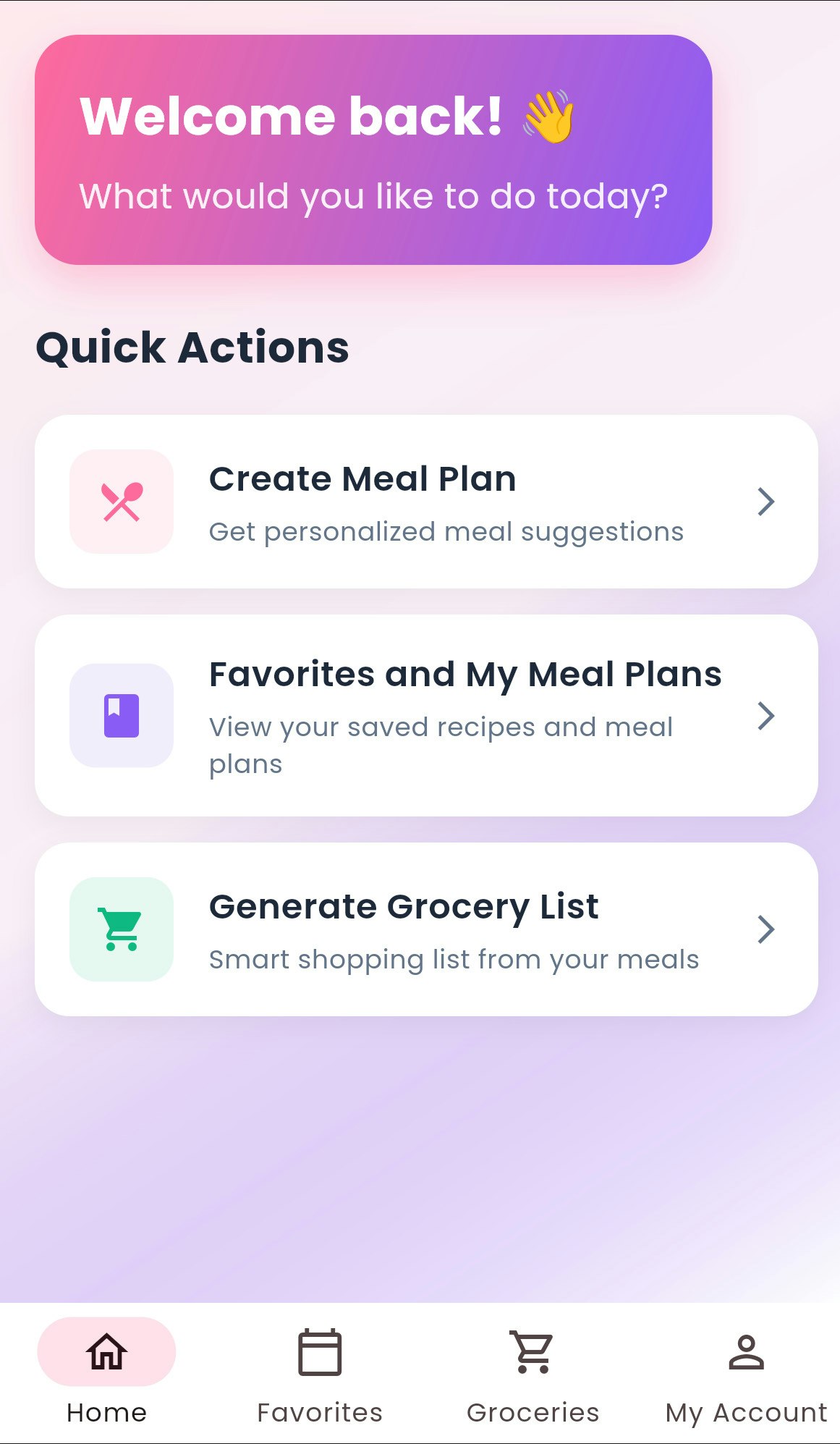 Média food_menu_ai_app - Arrêtez les déchets alimentaires, commencez à manger intelligent avec les plans de repas de l'IA 2