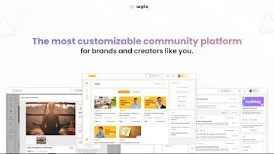 Uma captura de tela da plataforma Wylo com opções de personalização de marca.