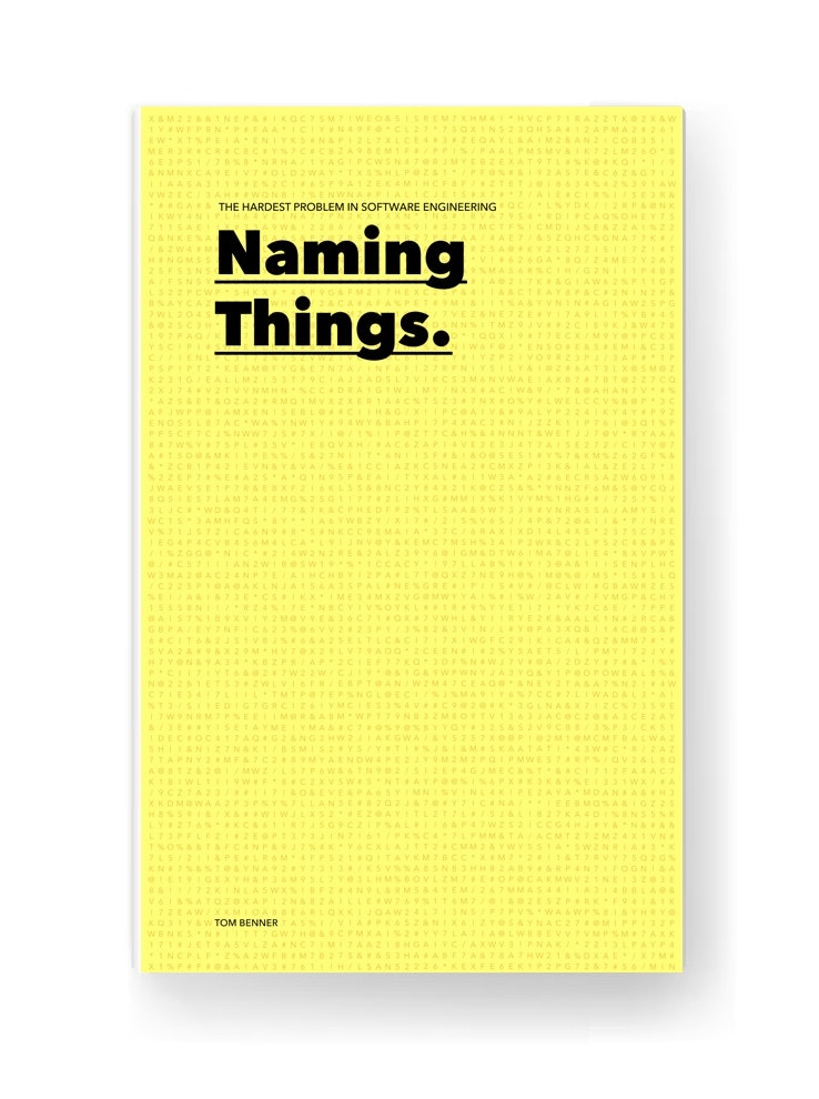 Nombrar cosas - Un libro sobre el problema más difícil en la ingeniería de software media 1